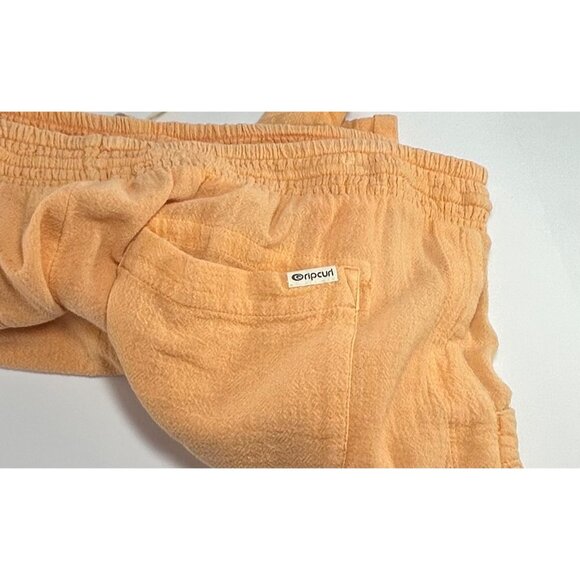 RIP CURL Classic Surf Shorts Sz XL Apricot Orange Elastic Waist Woven 100%Cotton - Picture 5 of 8